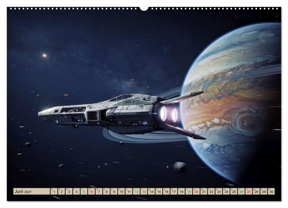 Wettrennen ins All (CALVENDO Premium Wandkalender 2027)