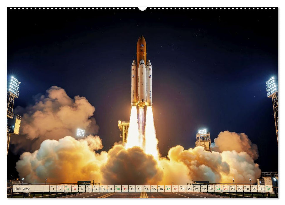Wettrennen ins All (CALVENDO Premium Wandkalender 2027)
