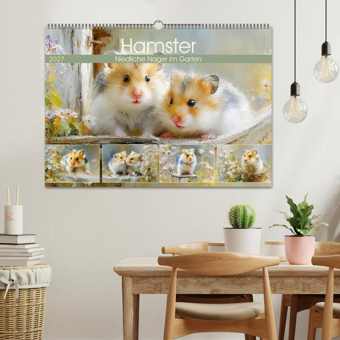 Hamster. Niedliche Nager im Garten (CALVENDO Wandkalender 2027)