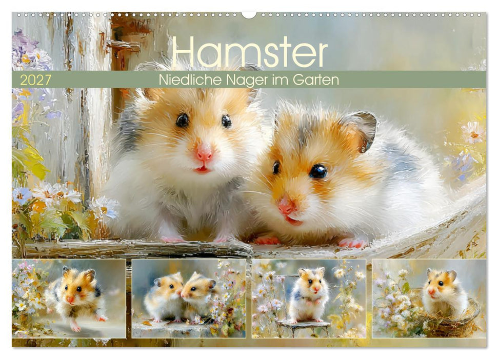 Hamster. Niedliche Nager im Garten (CALVENDO Wandkalender 2027)