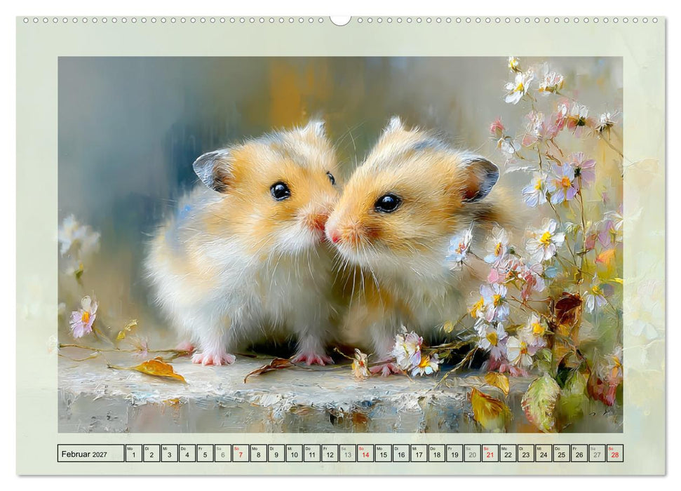 Hamster. Niedliche Nager im Garten (CALVENDO Wandkalender 2027)