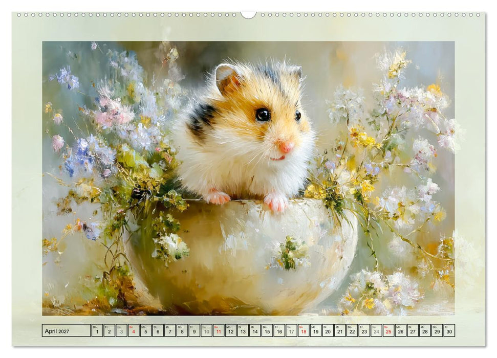 Hamster. Niedliche Nager im Garten (CALVENDO Wandkalender 2027)