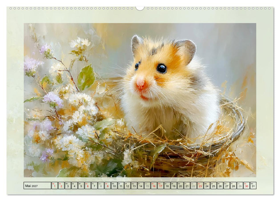 Hamster. Niedliche Nager im Garten (CALVENDO Wandkalender 2027)