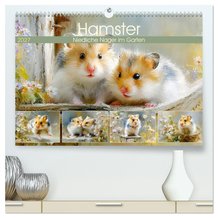 Hamster. Niedliche Nager im Garten (CALVENDO Premium Wandkalender 2027)