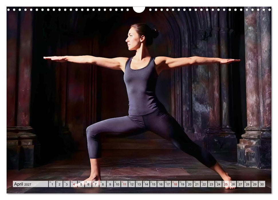 Dark Yoga – Heilige Stille im Schatten (CALVENDO Wandkalender 2027)