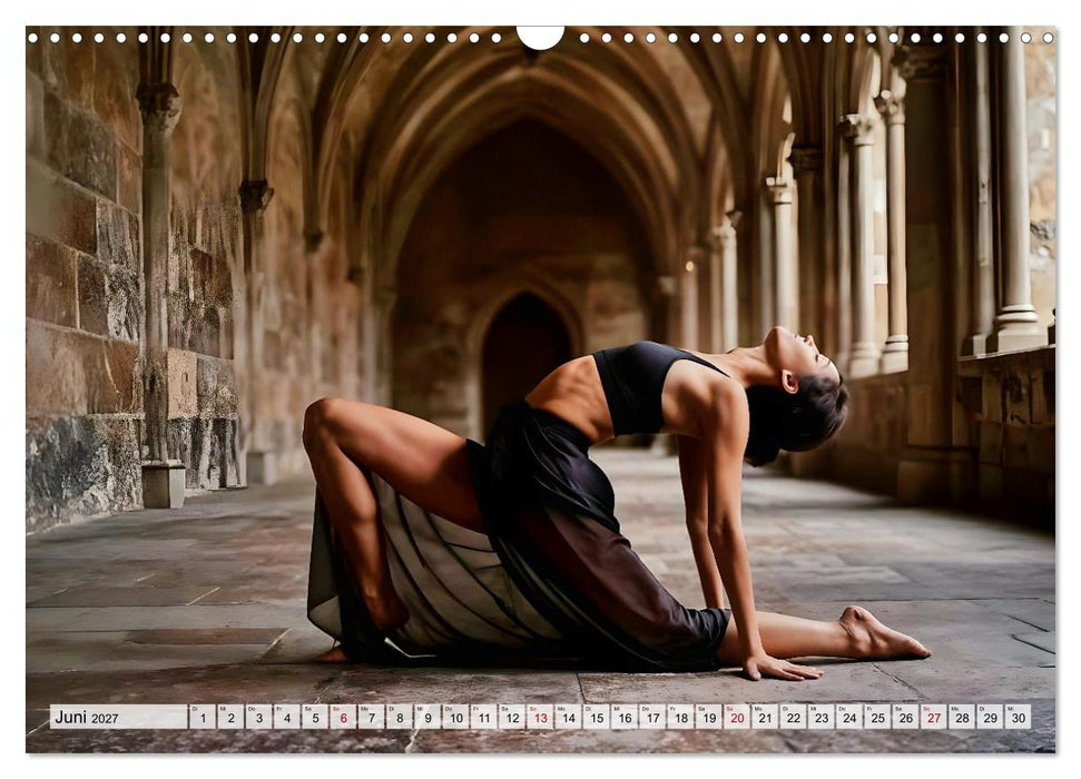 Dark Yoga – Heilige Stille im Schatten (CALVENDO Wandkalender 2027)