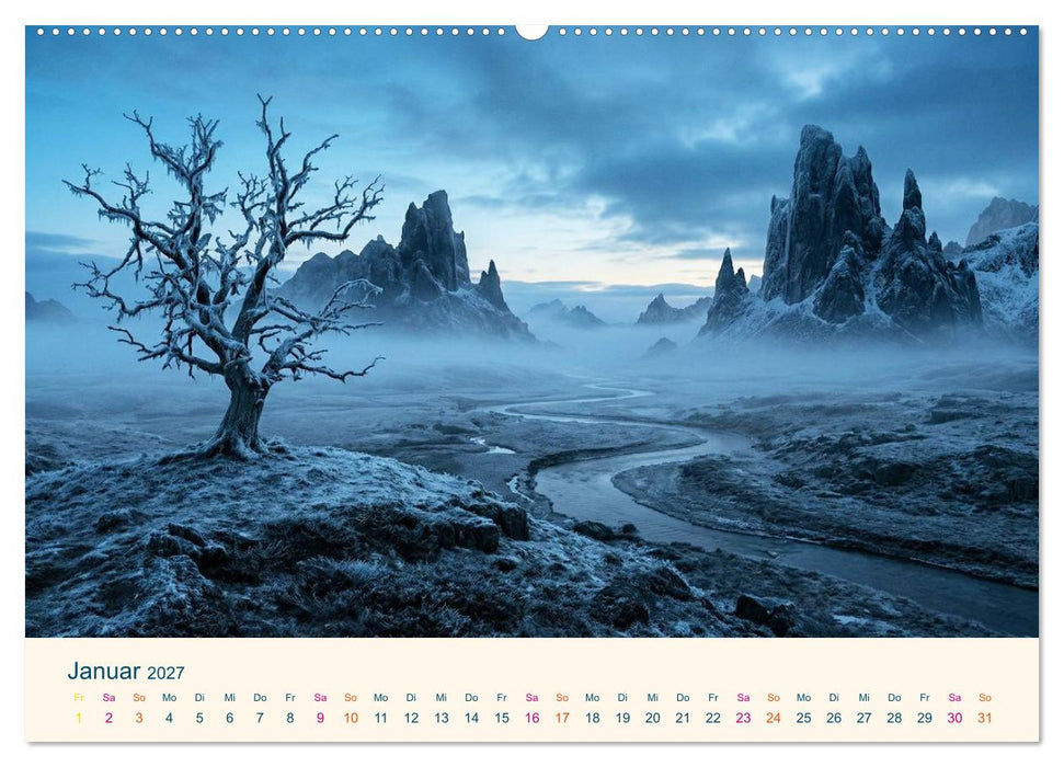 Geografie der Seele - Gefühle als Landschaften (CALVENDO Wandkalender 2027)