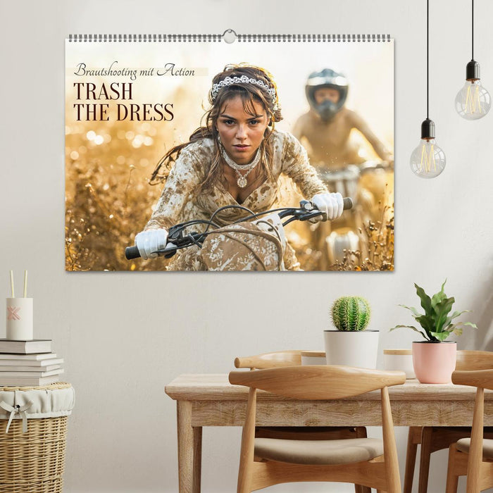 Trash The Dress - Brautshooting mit Action (CALVENDO Wandkalender 2027)