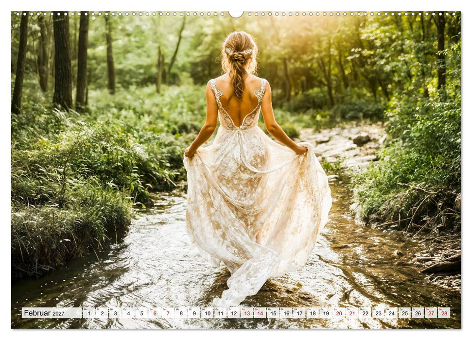 Trash The Dress - Brautshooting mit Action (CALVENDO Wandkalender 2027)