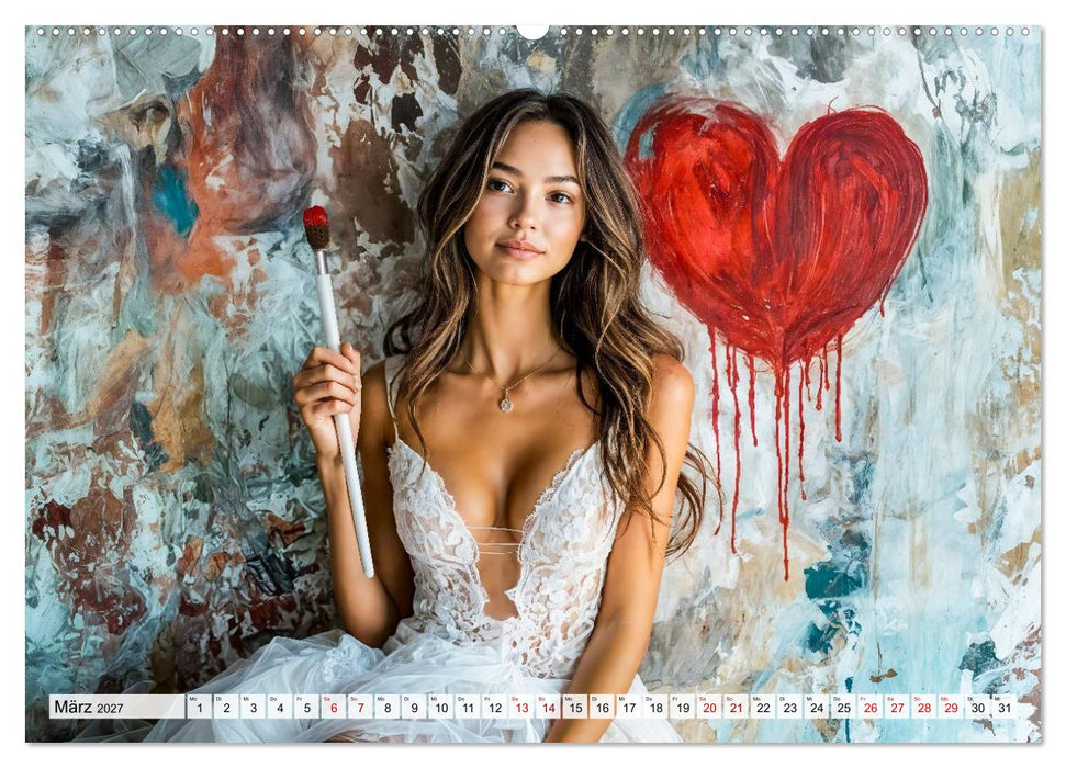 Trash The Dress - Brautshooting mit Action (CALVENDO Wandkalender 2027)