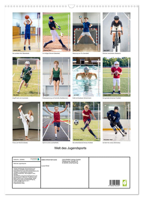 Welt des Jugendsports (CALVENDO Wandkalender 2027)