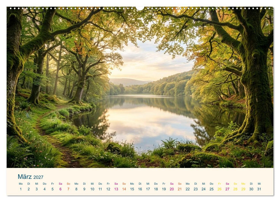 Geografie der Seele - Gefühle als Landschaften (CALVENDO Premium Wandkalender 2027)
