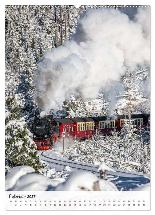 Mit der Dampflok durch den Harz (CALVENDO Wandkalender 2027)