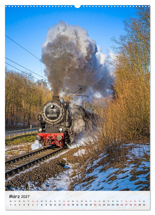 Mit der Dampflok durch den Harz (CALVENDO Wandkalender 2027)