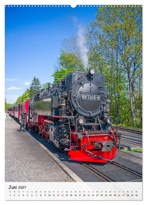 Mit der Dampflok durch den Harz (CALVENDO Wandkalender 2027)