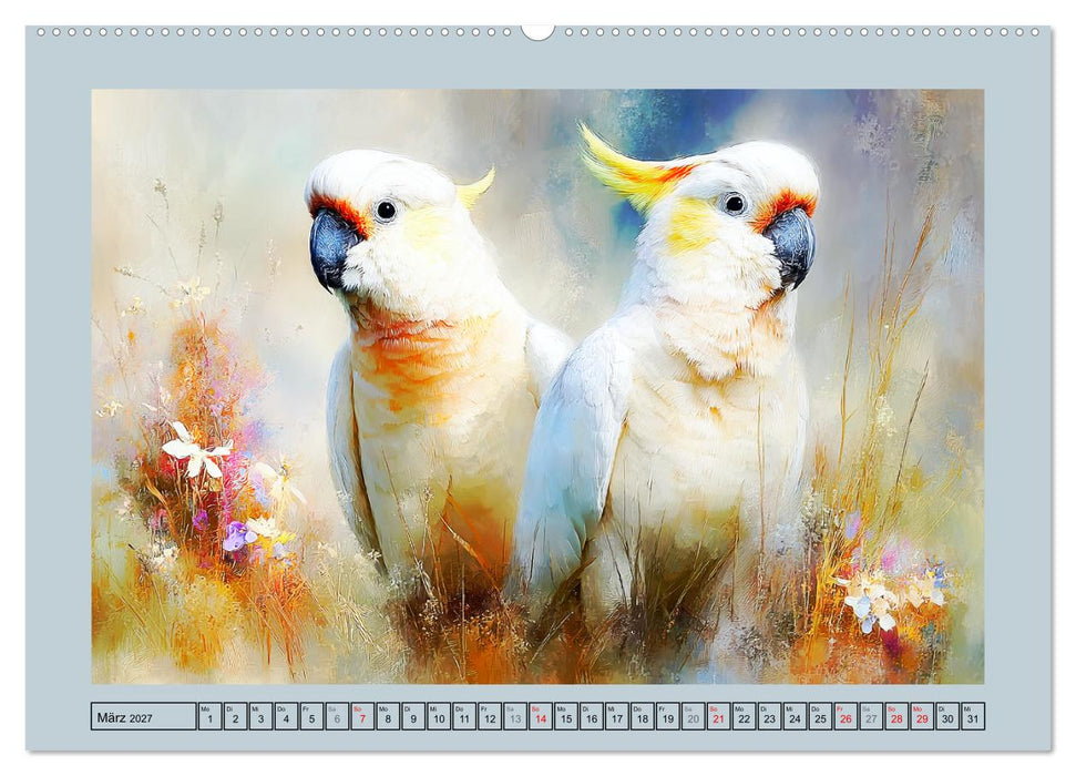 Kakadus. Papageien an Australiens Küste (CALVENDO Premium Wandkalender 2027)