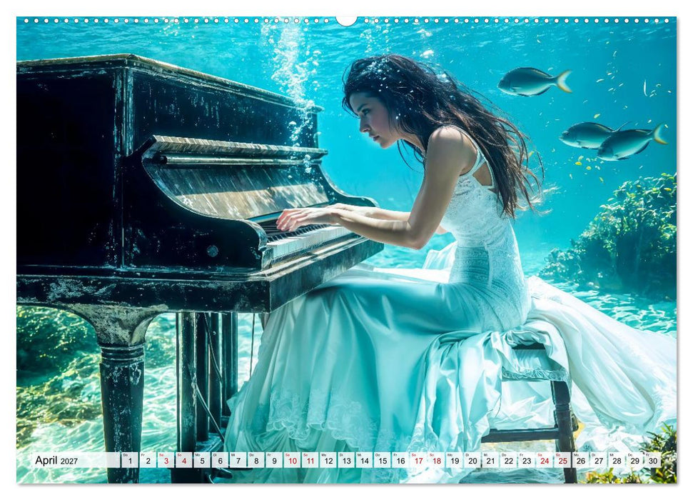 Trash The Dress - Brautshooting mit Action (CALVENDO Premium Wandkalender 2027)