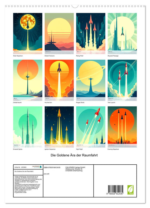Die Goldene Ära der Raumfahrt (CALVENDO Premium Wandkalender 2027)