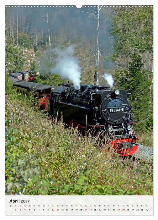 Mit der Dampflok durch den Harz (CALVENDO Premium Wandkalender 2027)