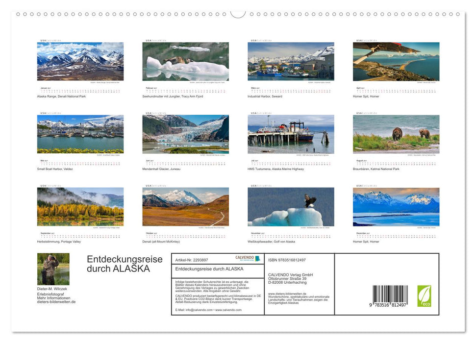 Entdeckungsreise durch ALASKA (CALVENDO Premium Wandkalender 2027)