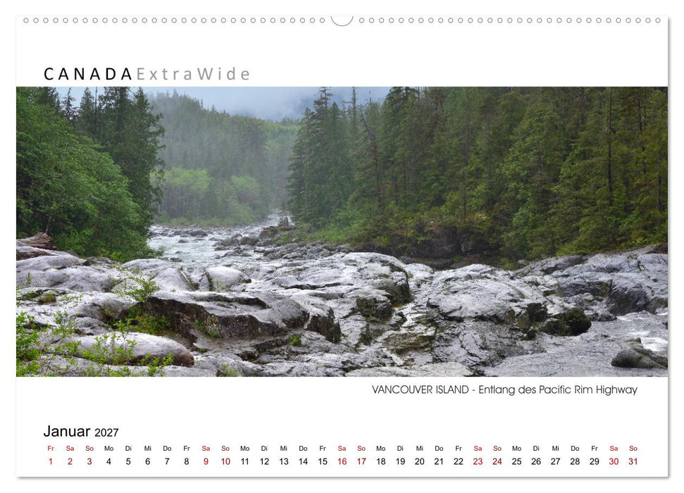 Vancouver Island Panoramabilder (CALVENDO Wandkalender 2027)