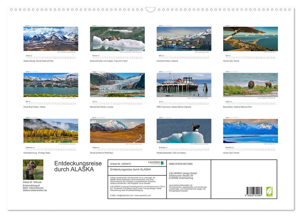 Entdeckungsreise durch ALASKA (CALVENDO Wandkalender 2027)