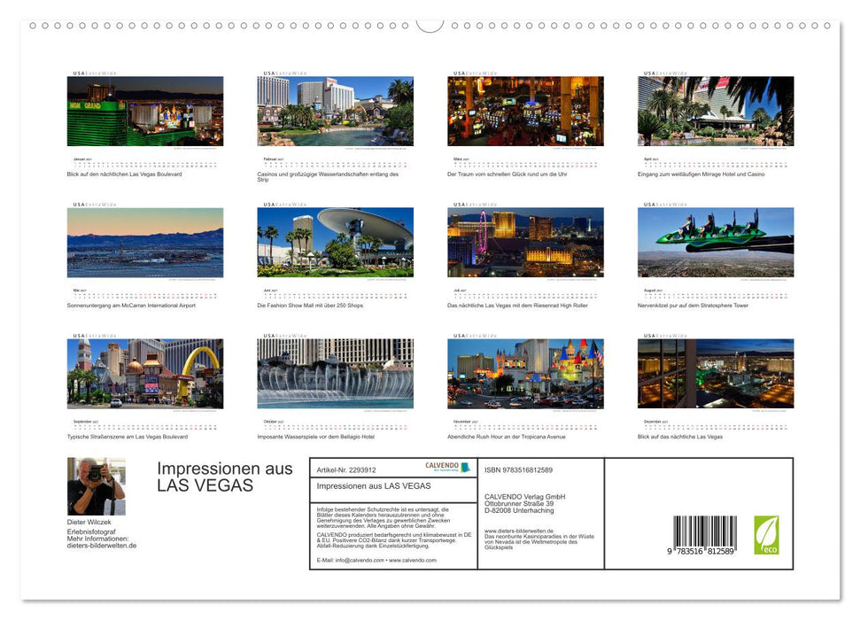 Impressionen aus LAS VEGAS (CALVENDO Premium Wandkalender 2027)