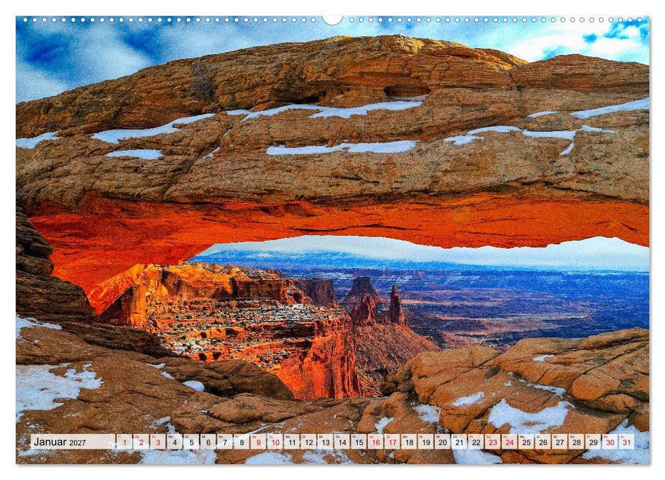 Sehnsuchts Landschaften im Amerikanischen Westen (CALVENDO Premium Wandkalender 2027)