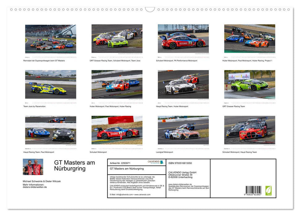 GT Masters am Nürburgring (CALVENDO Wandkalender 2027)
