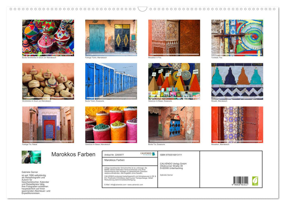 Marokkos Farben (CALVENDO Wandkalender 2027)