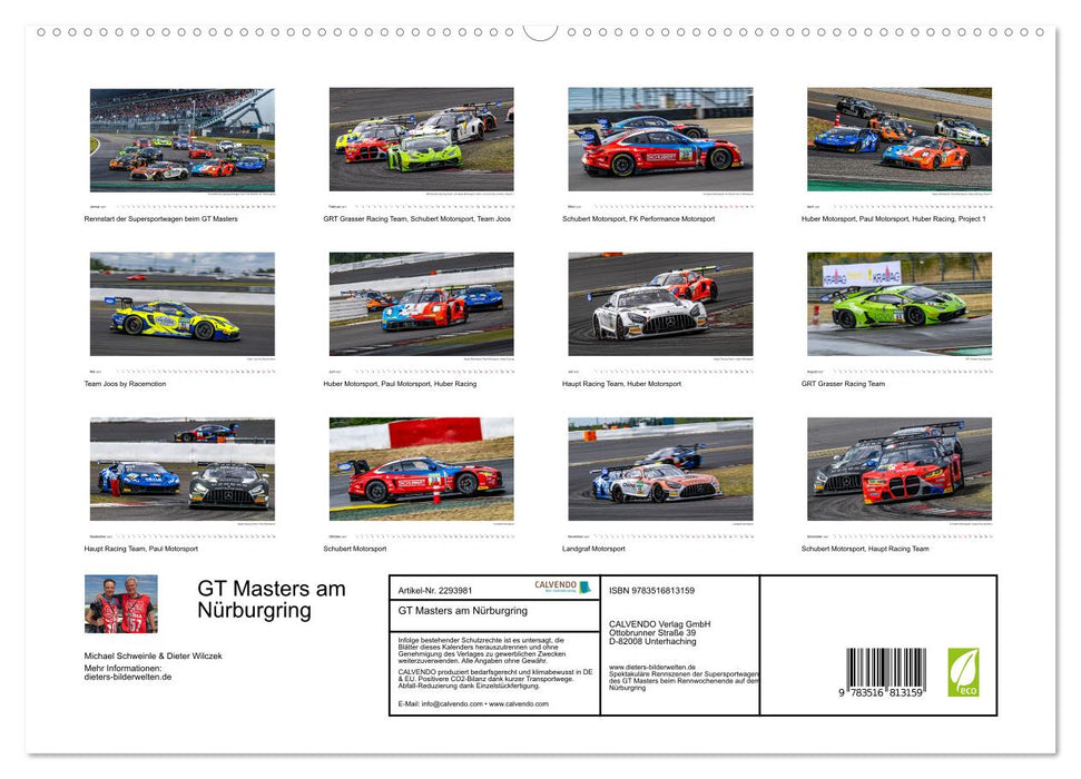 GT Masters am Nürburgring (CALVENDO Premium Wandkalender 2027)