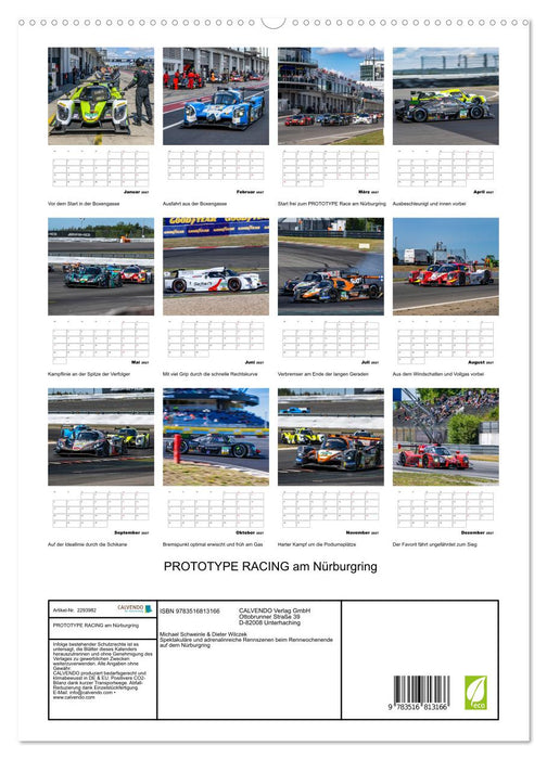 PROTOTYPE RACING am Nürburgring (CALVENDO Premium Wandkalender 2027)