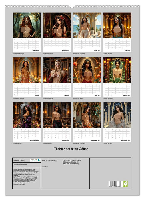 Töchter der alten Götter (CALVENDO Wandkalender 2027)