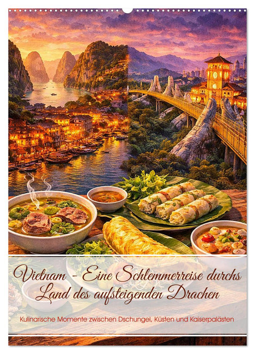 Vietnam - Eine Schlemmerreise durchs Land des aufsteigenden Drachen (CALVENDO Wandkalender 2027)