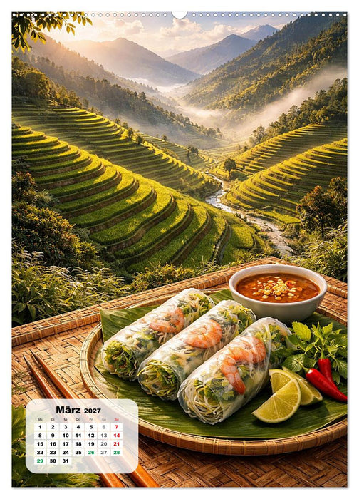 Vietnam - Eine Schlemmerreise durchs Land des aufsteigenden Drachen (CALVENDO Wandkalender 2027)