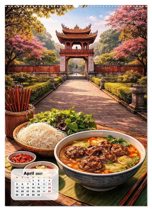 Vietnam - Eine Schlemmerreise durchs Land des aufsteigenden Drachen (CALVENDO Wandkalender 2027)