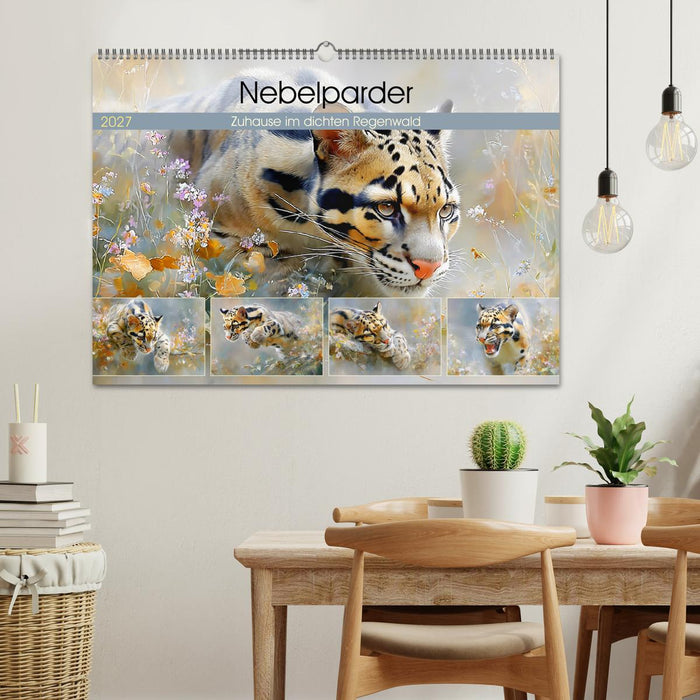 Nebelparder. Zuhause im dichten Regenwald (CALVENDO Wandkalender 2027)