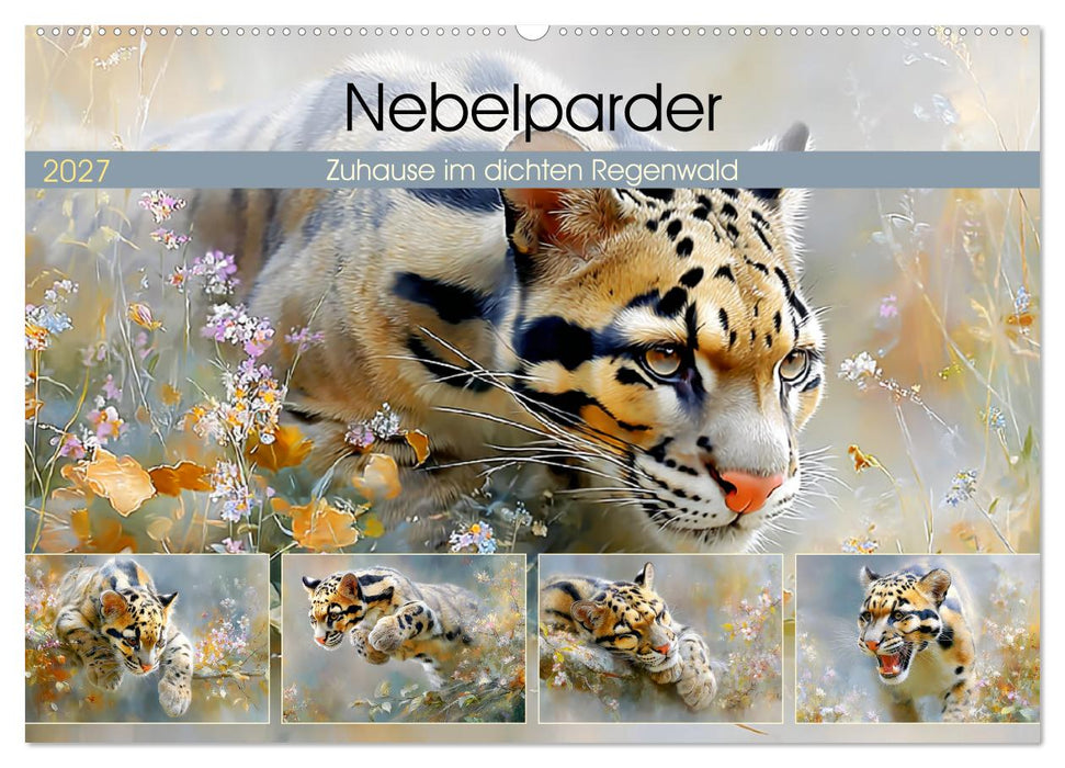 Nebelparder. Zuhause im dichten Regenwald (CALVENDO Wandkalender 2027)