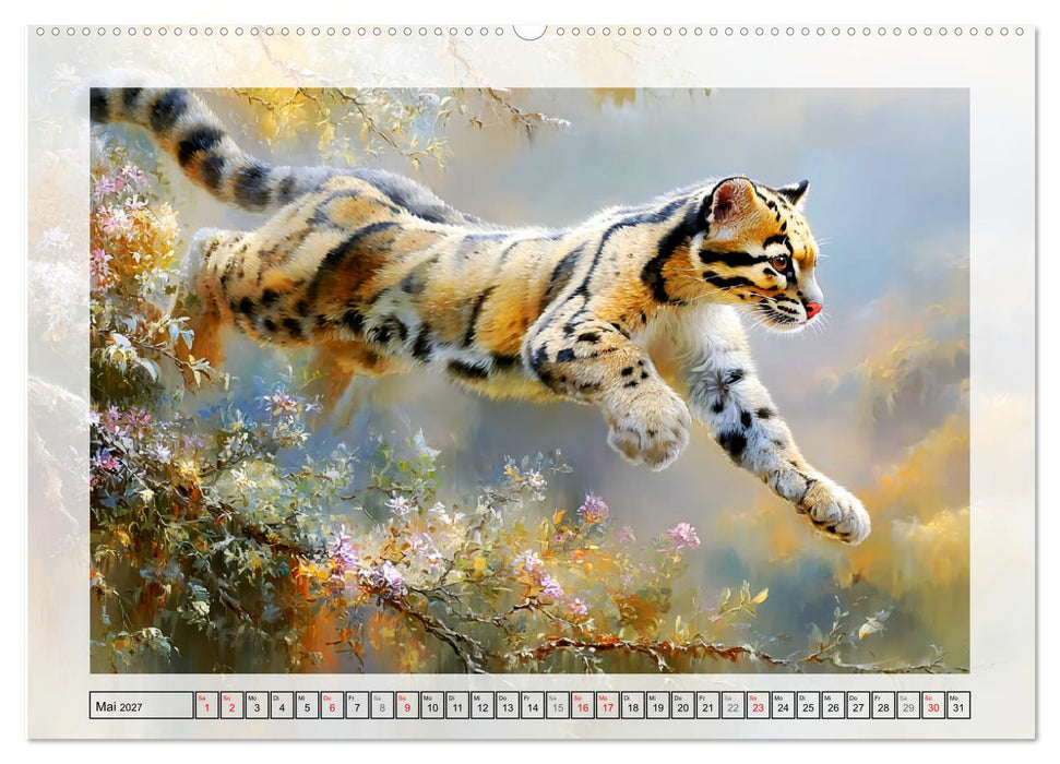 Nebelparder. Zuhause im dichten Regenwald (CALVENDO Wandkalender 2027)