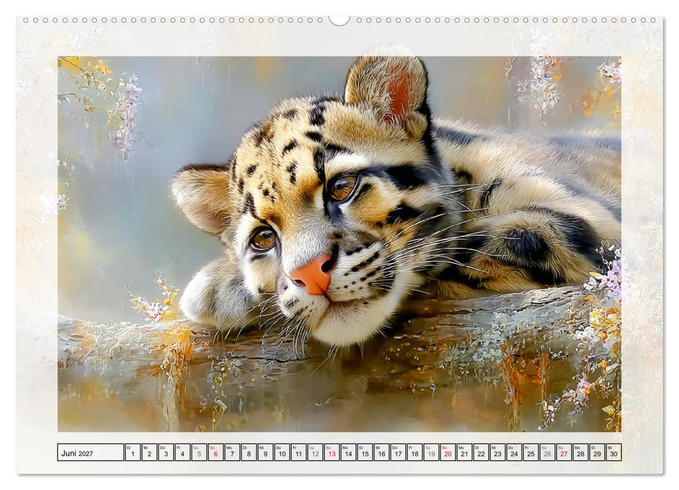 Nebelparder. Zuhause im dichten Regenwald (CALVENDO Wandkalender 2027)