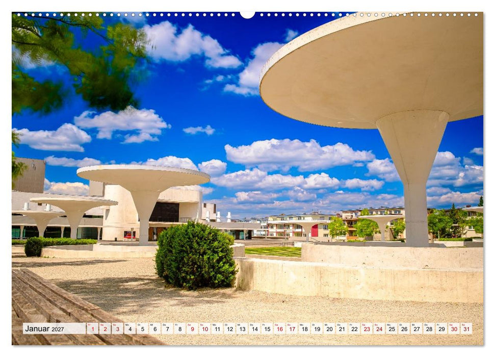 Ein Blick auf Darmstadt in Farbe (CALVENDO Wandkalender 2027)