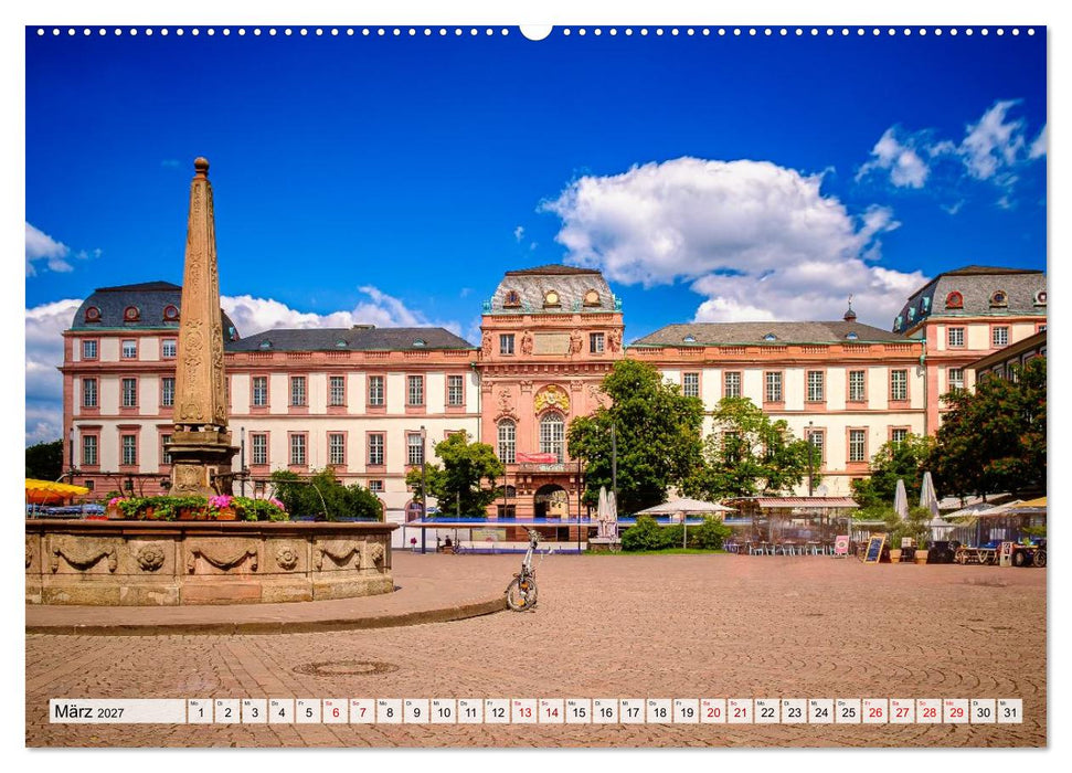 Ein Blick auf Darmstadt in Farbe (CALVENDO Wandkalender 2027)