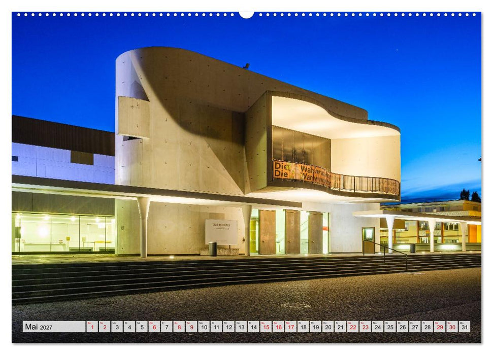 Ein Blick auf Darmstadt in Farbe (CALVENDO Wandkalender 2027)