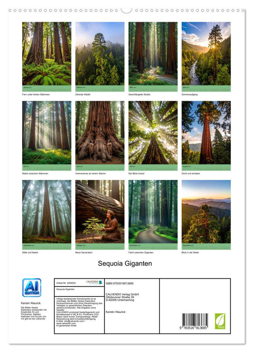 Sequoia Giganten (CALVENDO Premium Wandkalender 2027)