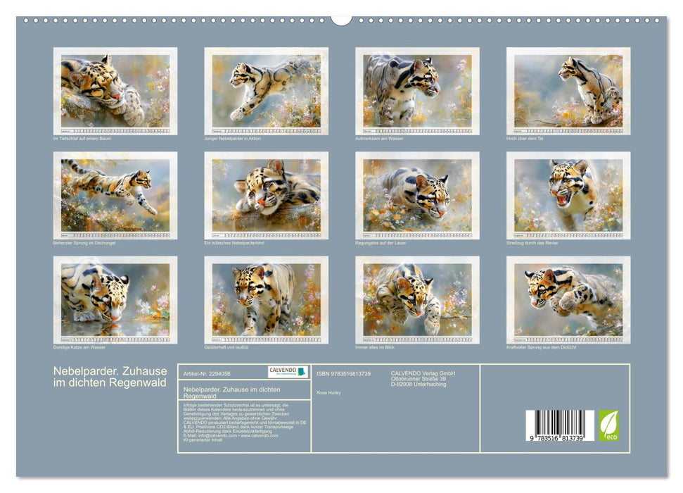 Nebelparder. Zuhause im dichten Regenwald (CALVENDO Premium Wandkalender 2027)