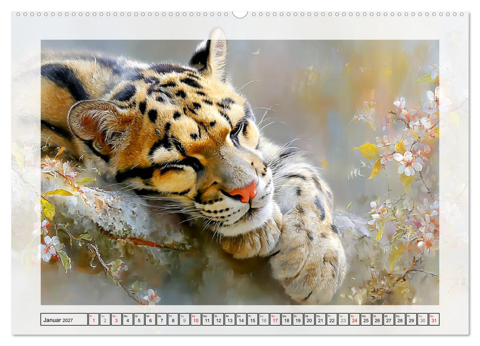 Nebelparder. Zuhause im dichten Regenwald (CALVENDO Premium Wandkalender 2027)