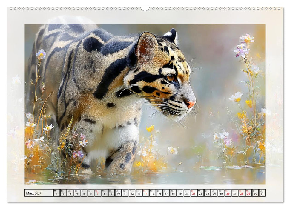 Nebelparder. Zuhause im dichten Regenwald (CALVENDO Premium Wandkalender 2027)