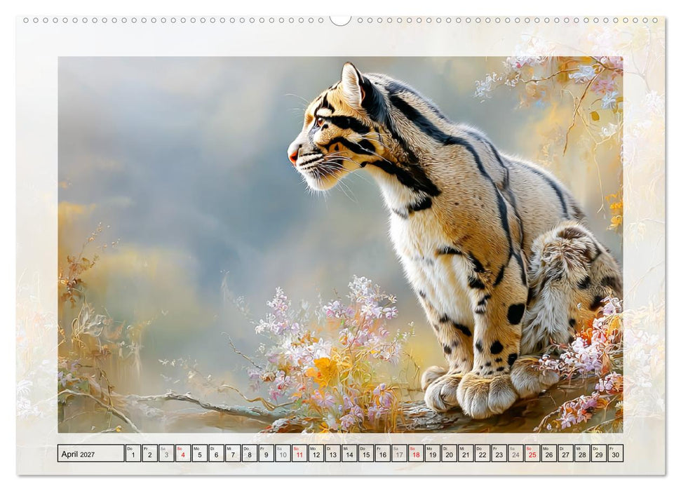 Nebelparder. Zuhause im dichten Regenwald (CALVENDO Premium Wandkalender 2027)