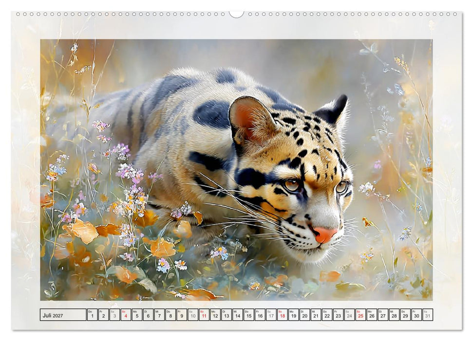 Nebelparder. Zuhause im dichten Regenwald (CALVENDO Premium Wandkalender 2027)