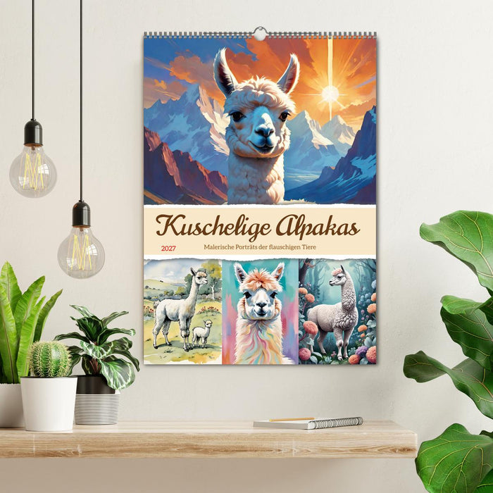Kuschelige Alpakas (CALVENDO Wandkalender 2027)